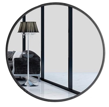 NOBEL Round Wall Mirror MRG-179 Black